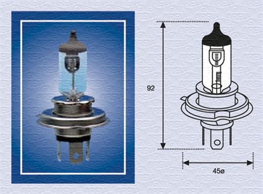 Bulb, high beam (front axle both sides)  Art. 002156100000