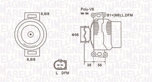 Alternator  Art. 063731811010