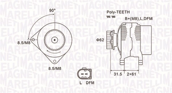 Alternator  Art. 063731820010