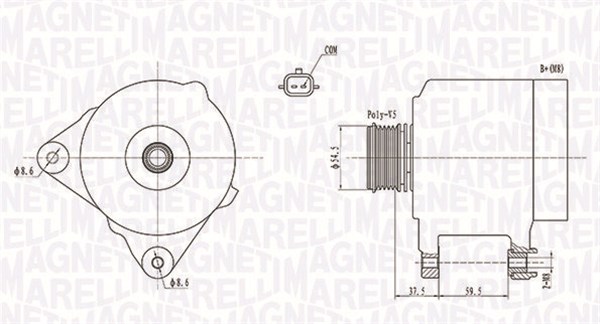 Alternator  Art. 063731860010