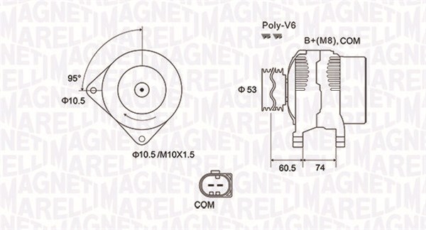 Alternator  Art. 063731905010