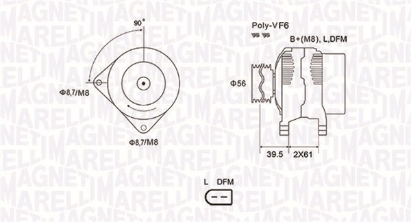 Alternator  Art. 063731912010