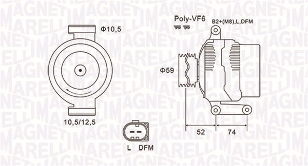 Alternator  Art. 063731928010