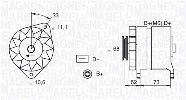 Alternator  Art. 063321154010