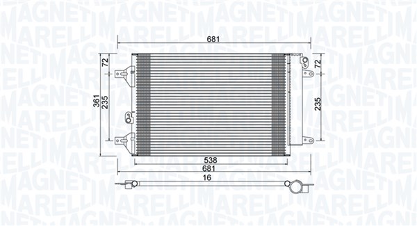 Condenser, air conditioning  Art. 350203910000