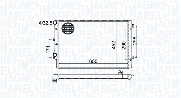 Radiator, engine cooling (Double cloth)  Art. 350213157800