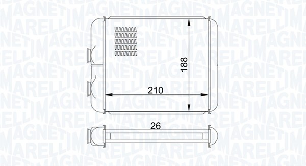 Heat Exchanger, interior heating  Art. 350218407000