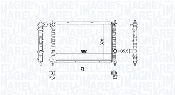 Radiator, engine cooling (In front)  Art. 350213192100