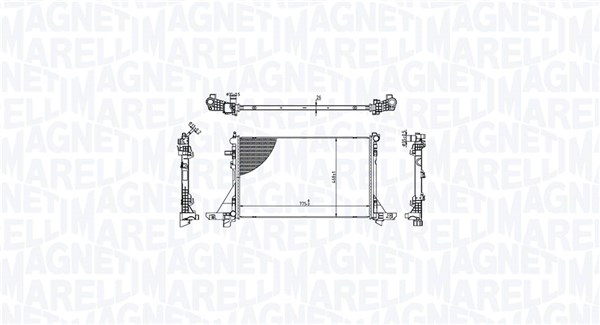 Radiator, engine cooling  Art. 350213213300