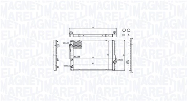 Radiator, engine cooling  Art. 350213214700