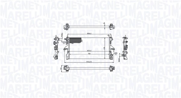 Radiator, engine cooling  Art. 350213216700