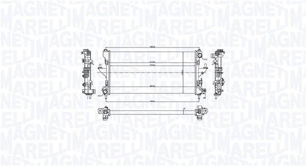 Radiator, engine cooling  Art. 350213216900