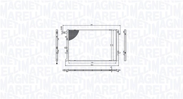 Radiator, engine cooling  Art. 350213217000