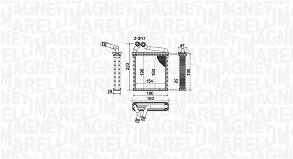 Heat Exchanger, interior heating  Art. 350218442000