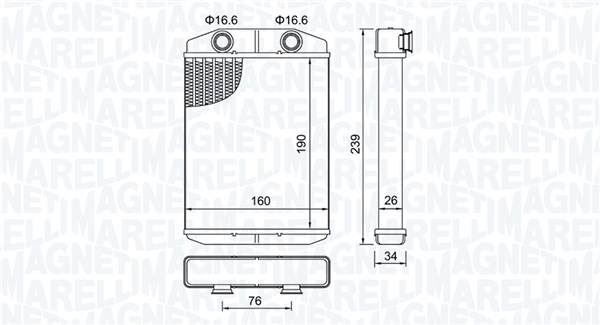 Heat Exchanger, interior heating  Art. 350218507000