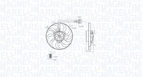 Fan, engine cooling  Art. 069422883010