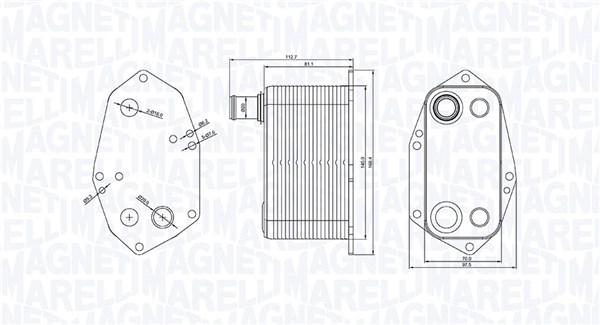 Oil Cooler, engine oil  Art. 350300000200