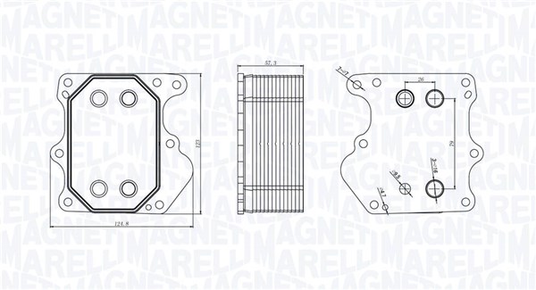 Oil Cooler, engine oil  Art. 350300000500