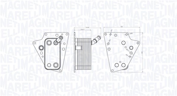 Oil Cooler, engine oil  Art. 350300001500