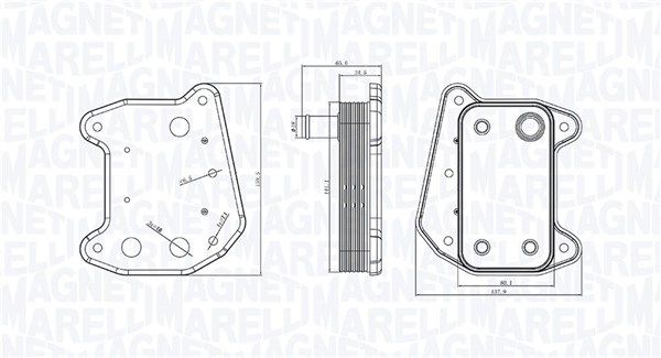 Oil Cooler, engine oil  Art. 350300001700