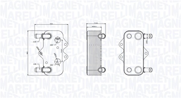 Oil Cooler, engine oil  Art. 350300002100