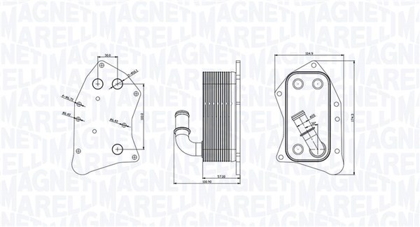 Oil Cooler, engine oil  Art. 350300002300