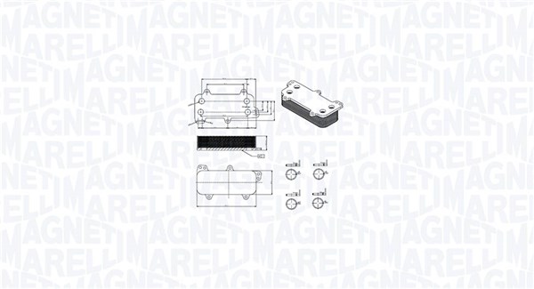 Oil Cooler, engine oil  Art. 350300003700