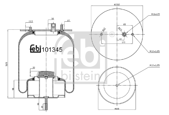 Bellow, air suspension  (8.86)  Art. 101345