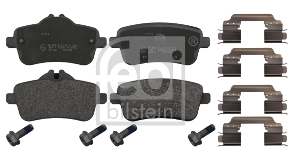 Brake Pad Set, disc brake (Rear axle)  Art. 16990