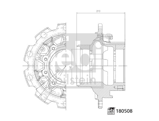 Wheel Hub (Rear Axle)  Art. 180508