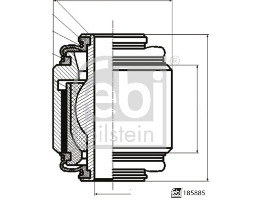 Mounting, control/trailing arm  Art. 185885