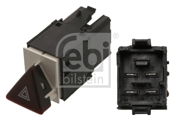 Hazard Warning Light Switch (Black)  Art. 38646