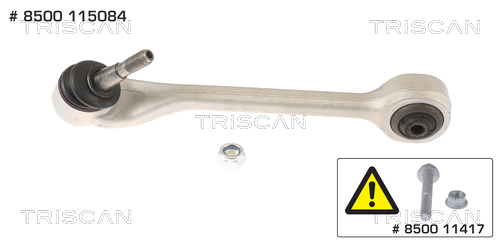 Control/Trailing Arm, wheel suspension (Below)  Art. 8500115084