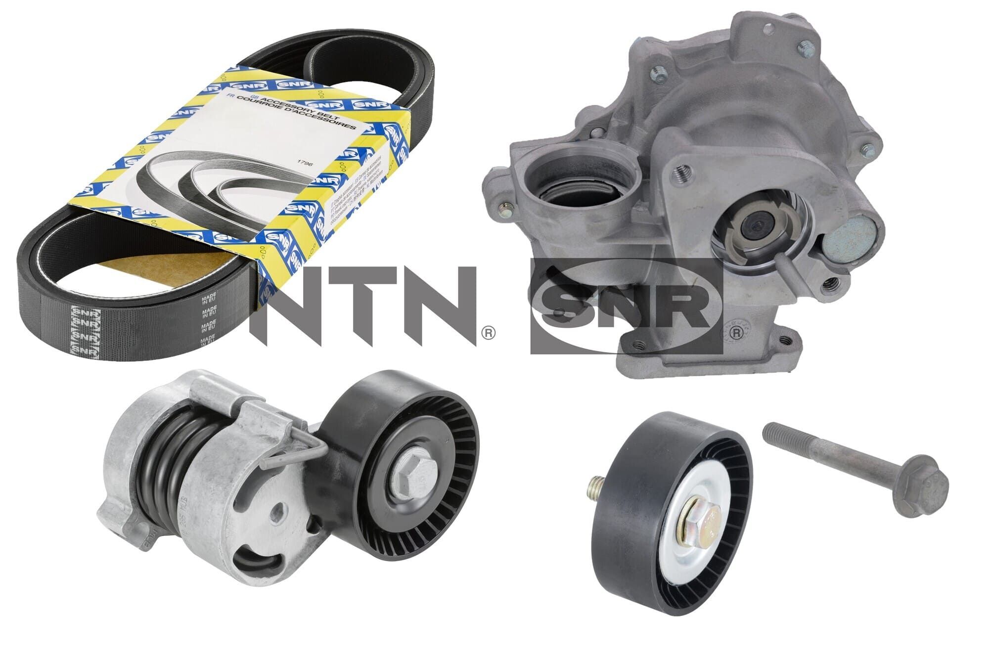 Water Pump + V-Ribbed Belt Kit  Art. KAP850010