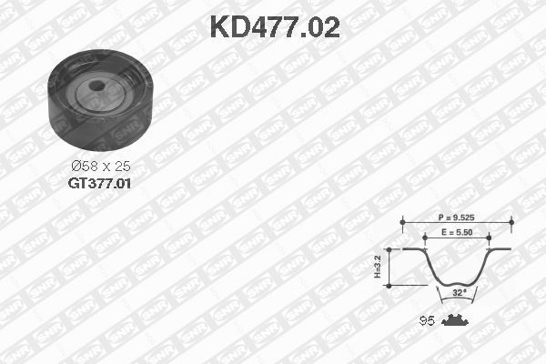 Timing Belt Kit  Art. KD47702