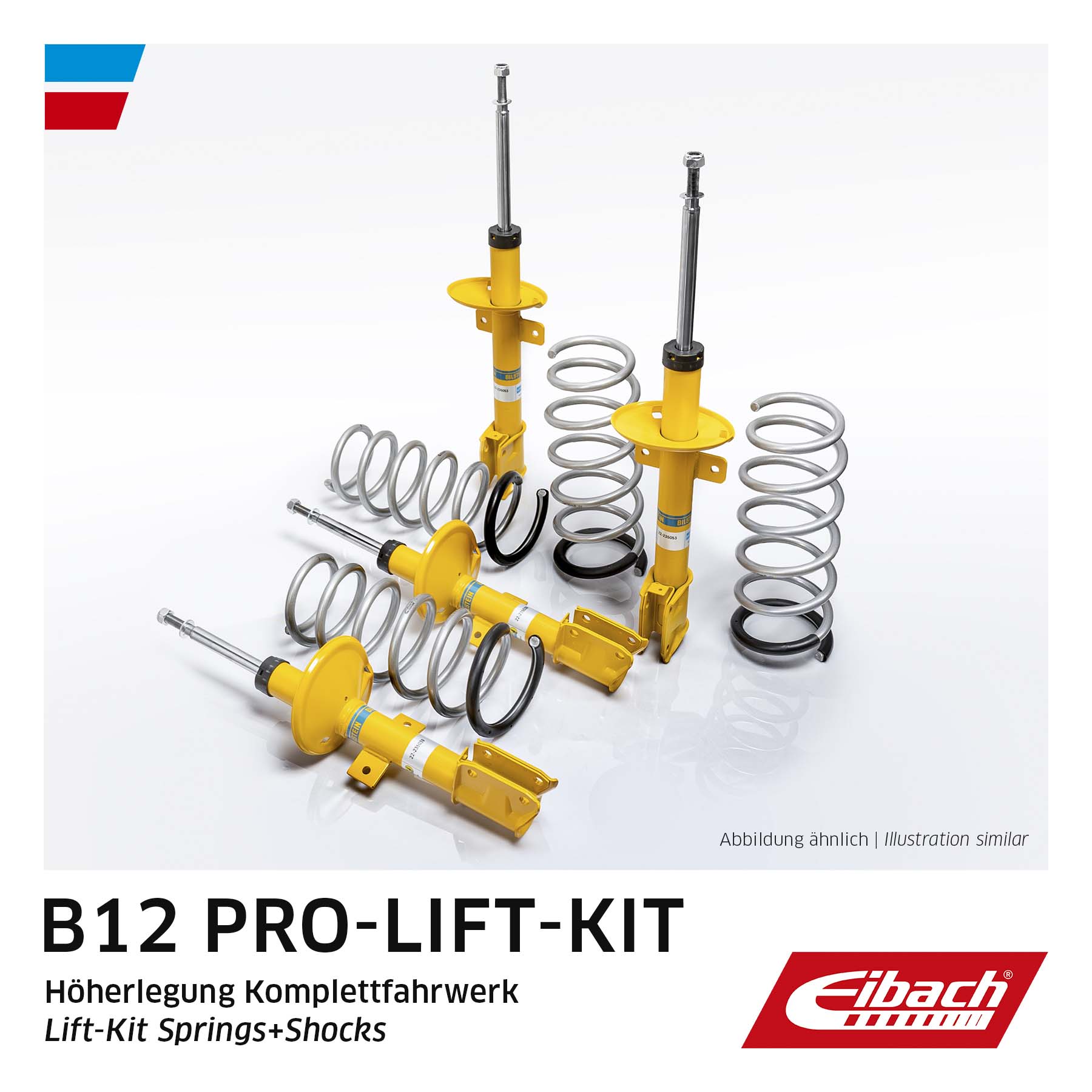 Suspension Kit, springs/shock absorbers (Gas pressure)  Art. E93260030122