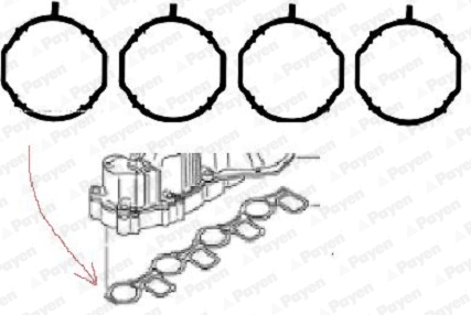 Gasket Set, intake manifold  Art. HA5069