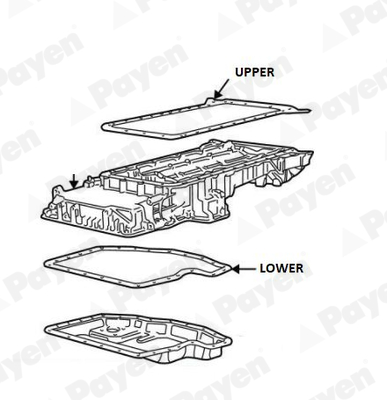 Gasket, oil sump  Art. JH5116