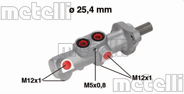 Brake Master Cylinder (Rear axle, both sides)  Art. 050756