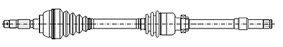 Drive Shaft (Front axle, right)  Art. 170602