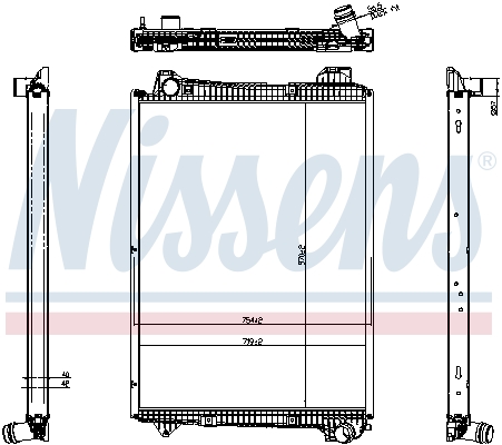 Radiator, engine cooling  Art. 606321