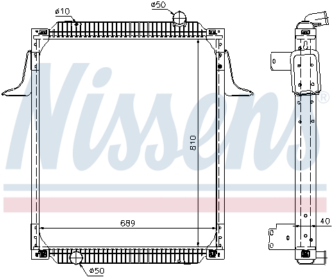 Radiator, engine cooling  Art. 63789A