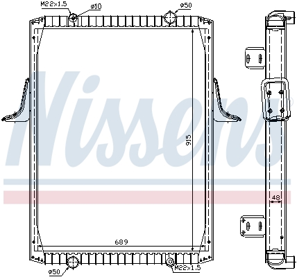 Radiator, engine cooling  Art. 63821A