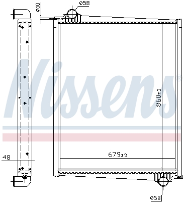 Radiator, engine cooling  Art. 64068A