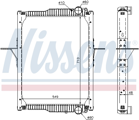 Radiator, engine cooling  Art. 65475