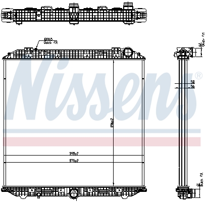 Radiator, engine cooling  (Right)  Art. 671750