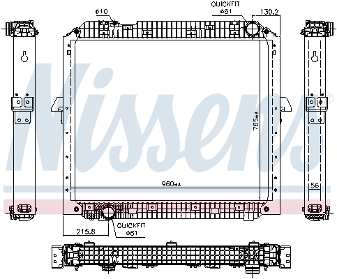 Radiator, engine cooling  (760-0-0)  Art. 67178