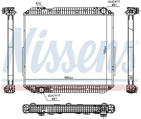 Radiator, engine cooling  (760-0-0)  Art. 671780