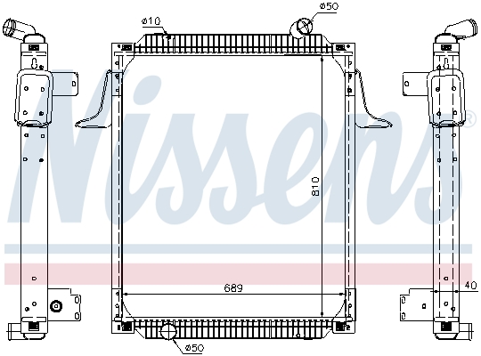 Radiator, engine cooling  Art. 67245