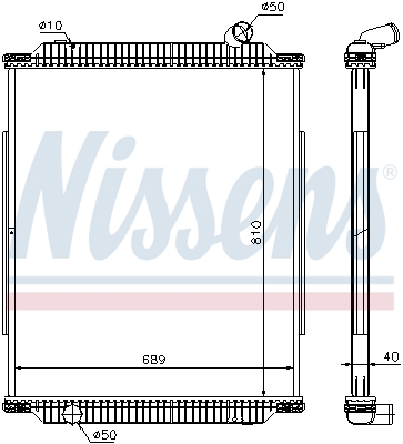 Radiator, engine cooling  Art. 672450